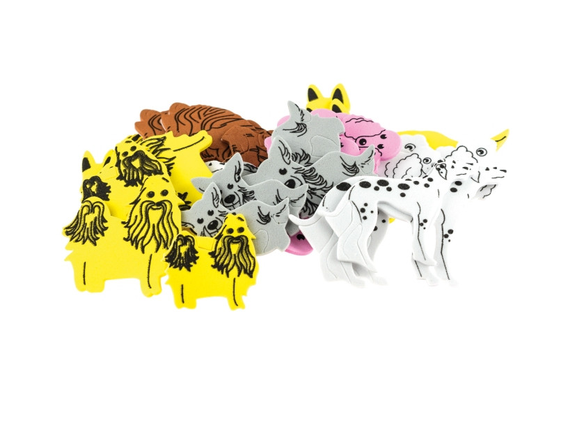 Naklejki z pianki Psy (32szt) PVC20 Brewis